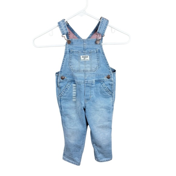 OshKosh B'Gosh NWOT Adjustable Denim Overalls Size 2T - Picture 1 of 10